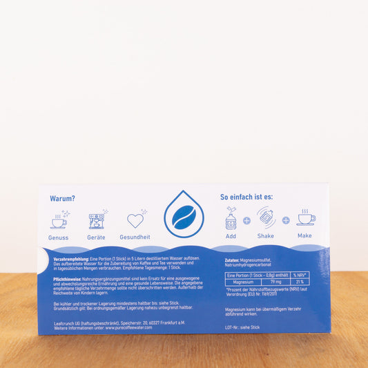 Pure Coffee Water - Mineralien für optimales Wasser Kaffeewasser - 7 Portionen