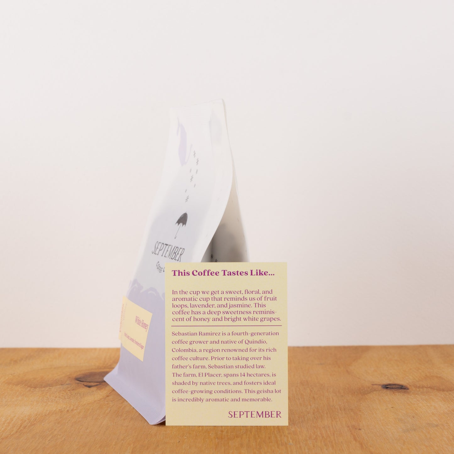 September - Kolumbien - Sebastian Ramirez - Gesha - White Honey