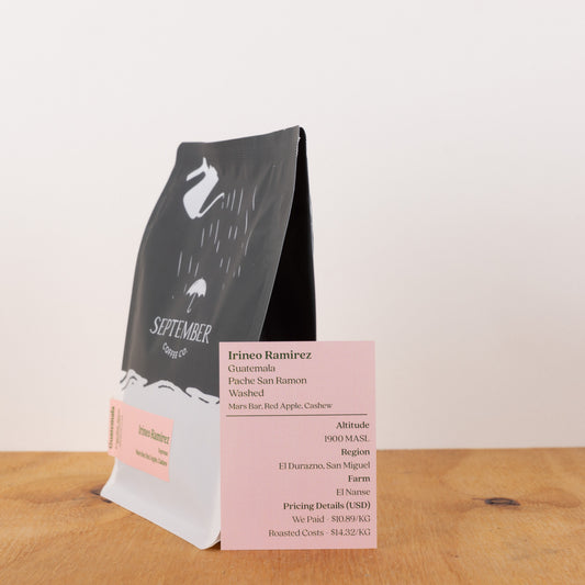 September - Guatemala - Irineo Ramirez - Pache - Washed - Espresso